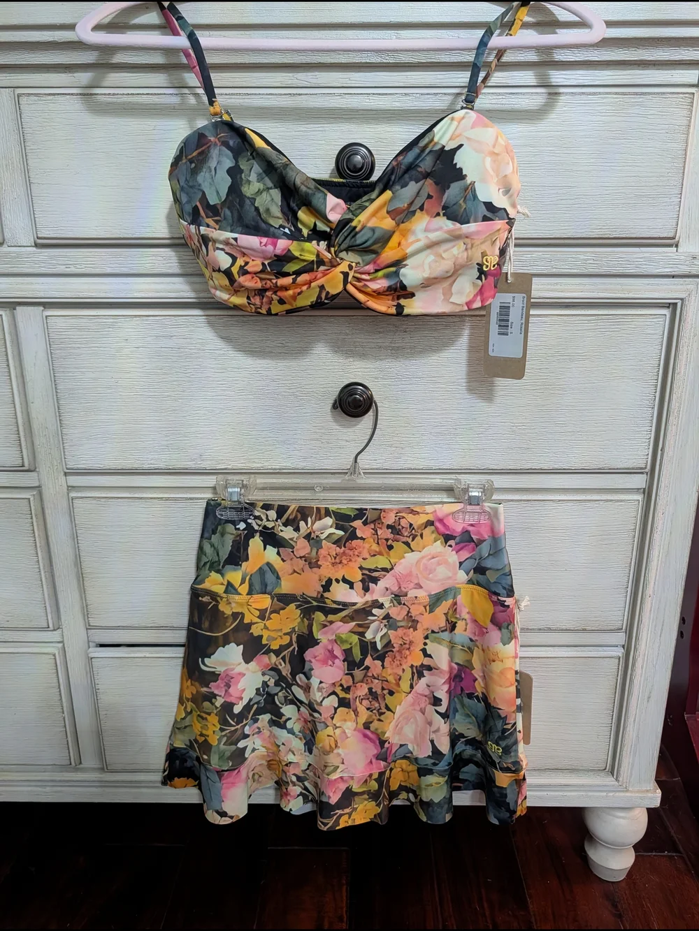 Albion Fit New With Tags Floral Two-Piece Bikini Set In Rosalia